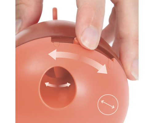 Nahaufnahme eines verstellbaren Futterspenders