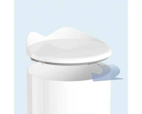 Toilettensitz mit Absenkautomatik auf einer Toilette