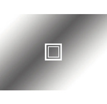 LED-Lichtspiegel Cordia SQUARE LINE 100x65 cm alufarben silber-thumb-3