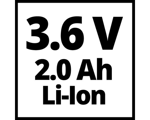 3.6 V 2.0 Ah Lithium-Ionen Akku Information