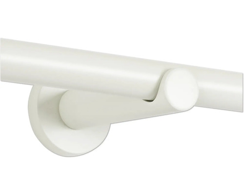 Weiße Geländerstütze zur Wandmontage