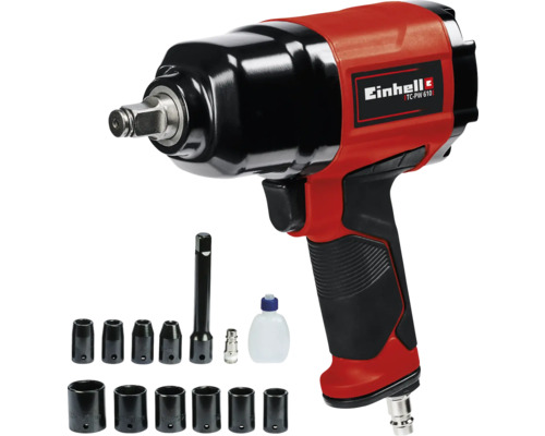 Einhell Druckluft-Schlagschrauber mit Nüssen und Zubehör