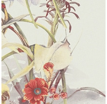 Nahaufnahme einer Tapete mit Blumenmuster