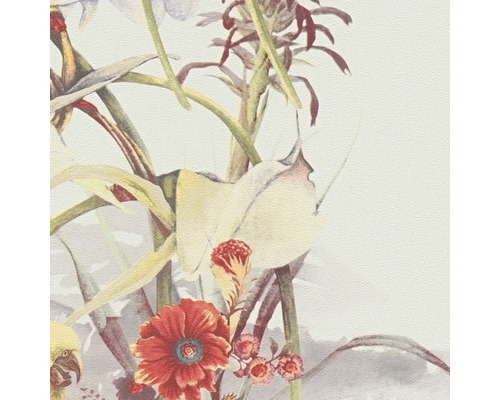 Nahaufnahme einer Tapete mit Blumenmuster