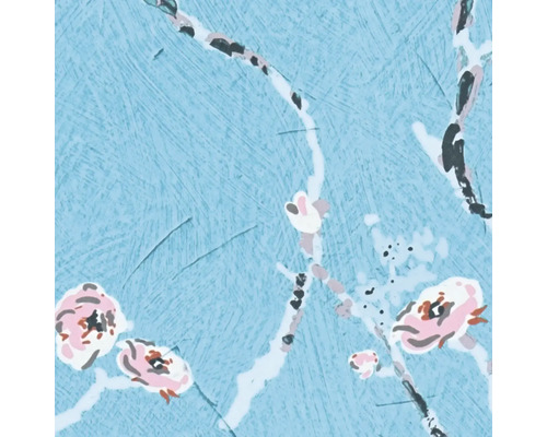 Abstraktes Wandbild mit floralem Muster