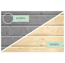 Gartenhaus Karibu Metalwood Blech anthrazit 209 x 213 cm wassergrau-thumb-6 Gartenhaus Karibu Metalwood Blech anthrazit 209 x 213 cm wassergrau-thumb-6