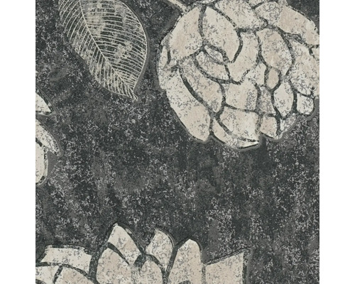 Detailansicht einer Tapete mit floralem Muster