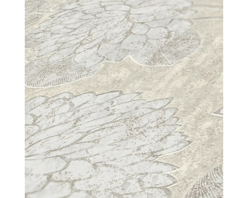 Nahaufnahme einer Tapete mit floralem Muster