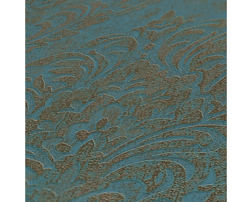 Nahaufnahme einer strukturierten Vliestapete mit Muster