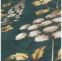 Tapete mit Blumenmuster auf dunklem Grund