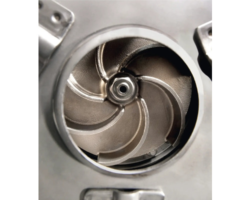 Innenansicht einer Pumpe mit Laufrad