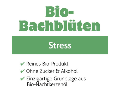 Bio Bachblüten Stress Produktinformationen