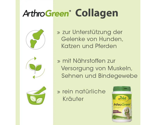 ArthroGreen Collagen Nahrungsergänzungsmittel für Hunde, Katzen und Pferde