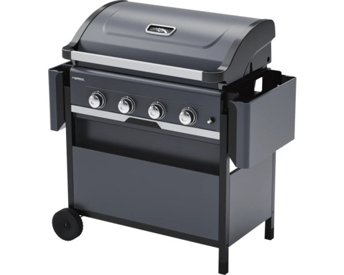 Gasgrill mit vier Brennern und Ablageflächen