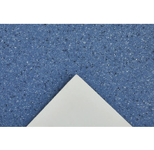 Blauer PVC-Bodenbelag mit gesprenkeltem Muster
