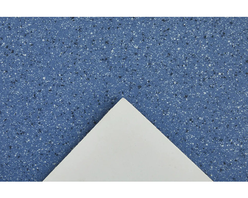 Blauer PVC-Bodenbelag mit gesprenkeltem Muster