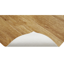Holzdekor Vinylboden mit weißer Unterseite für Trittschalldämmung