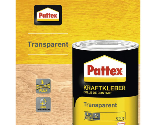 Pattex Kraftkleber transparent, 650 Gramm Dose