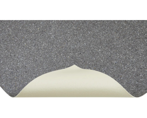 Graue Bodenbelagsmatte mit Muster und hellfarbiger Unterseite