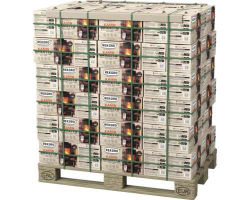 Palette Kaminbriketts für den Kaminofen