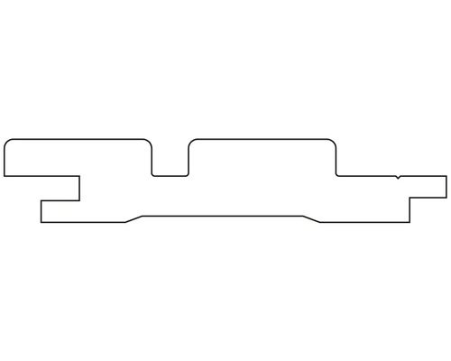Profil einer Nut- und Federverbindung