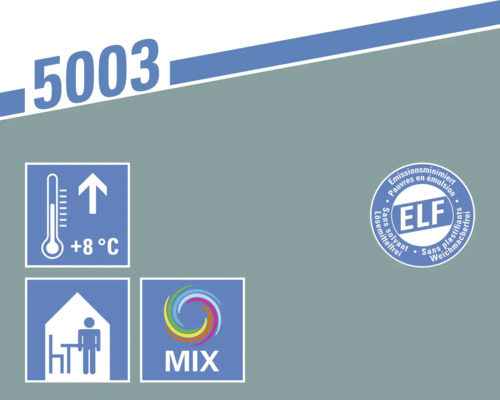 Hinweis: Bei über 8 Grad Celsius lagern, geeignet für Innenräume, Farbmischservice, emissionsminimiert, lösemittelfrei, weichmacherfrei