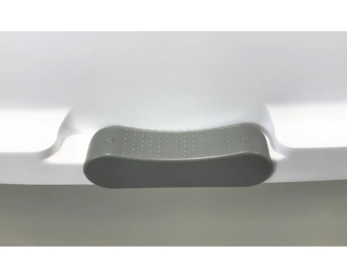 Detailansicht eines WC-Sitzes mit Griff