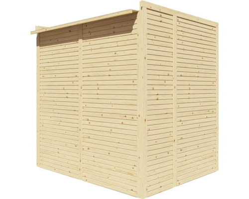 Holzgartenhaus mit horizontaler Holzverkleidung