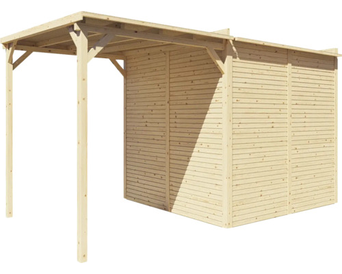 Holz Pavillon mit Holzwand