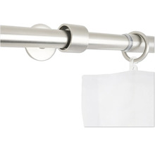 Gardinenstange mit Halterung und Vorhangringen