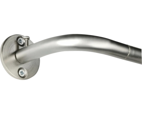 Duschvorhangstange aus Metall mit Schrauben zur Befestigung