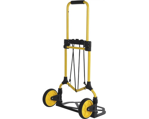 Gelbe und schwarze Sackkarre