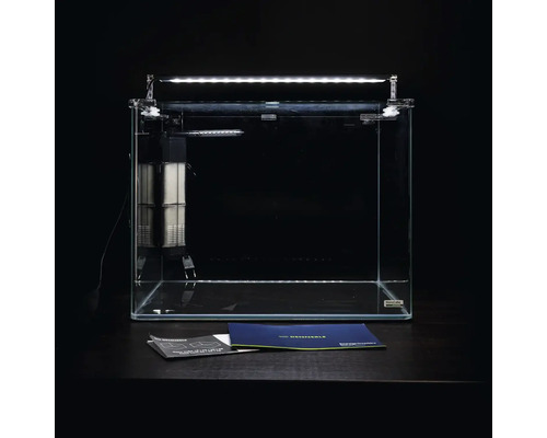 Aquarium mit Filter und Beleuchtung