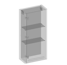 Hängeschrank Devo Gloria 2.0 40x86x33 cm Anschlag links glatt fjordgrün
