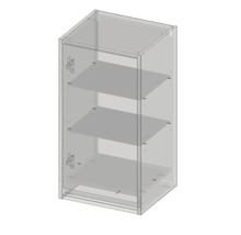 Hängeschrank mit drei Regalböden für die Wandmontage