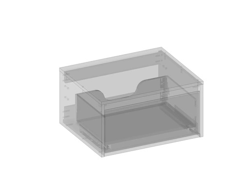 Transparente Schubladenbox zur Aufbewahrung