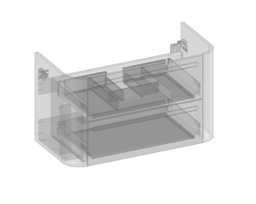 Waschtischunterschrank mit Schubladen zur Badgestaltung