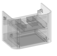 Waschtischunterschrank mit zwei Schubladen
