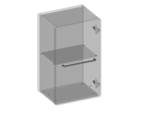 Badezimmerschrank mit Tür, Ablage und Griff