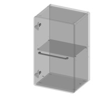 Hängeschrank mit einer Tür und einem Regal