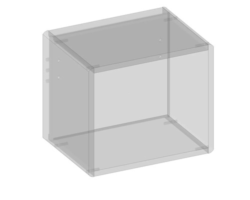 Leerer Wandschrank zur Aufbewahrung