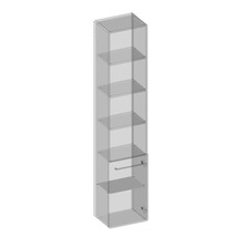 Hochschrank Devo Sonus 2.0 38x186x30 cm Anschlag rechts mit 4 Regalen fjord