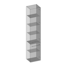 Hochschrank Devo Sonus 2.0 38x186x30 cm Anschlag rechts muschel