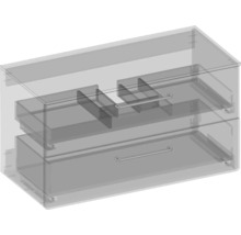 Waschtischunterschrank mit zwei Schubladen