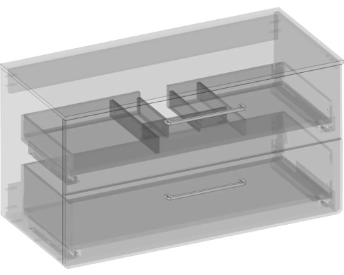 Waschbeckenunterschrank mit zwei Schubladen
