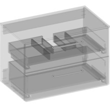 Waschtischunterschrank mit zwei Schubladen