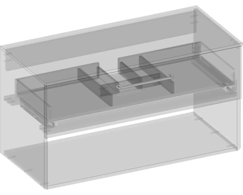 Waschbeckenunterschrank mit Schublade und Handtuchhalter