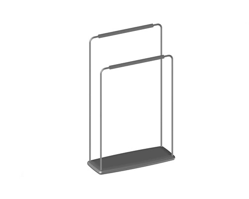 Freistehender Handtuchhalter mit zwei Stangen