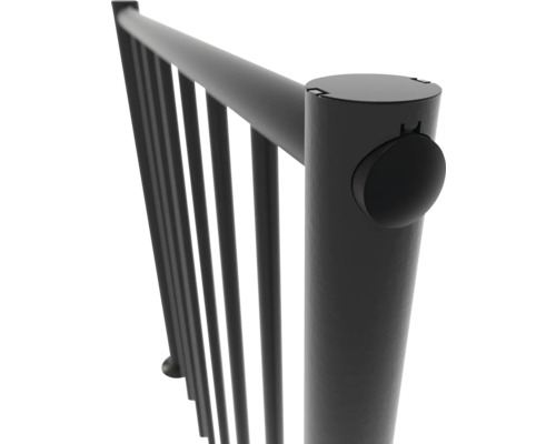 Detailansicht eines Metallzauns