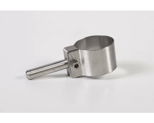 Rohrbefestigung aus Metall mit Schraube